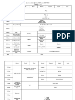 School Schedule 2010-2011