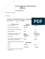 Hindu Registration Form