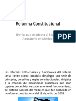 Reforma Constitucional 2a Clase de Derecho Procesal Penal