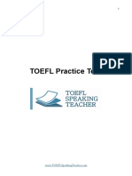 TST - Complete TOEFL Practice Test