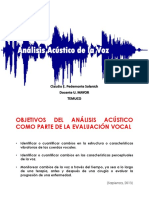 Análisis Acústico de La Voz