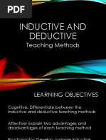 Inductive - Deductive Teaching Methods