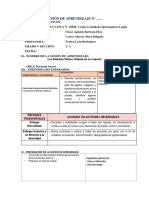 Sesión de Aprendizaje Los Simbolos de La Patria