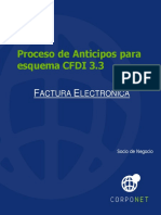 Proceso Anticipos CFDI 3.3 Esquema SAP