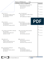 Finding Distributive Property of Multiplication 07-25