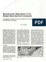 Axdopoo O.: Microstructural Observations of Arc Welded Boron-Aluminum Composites