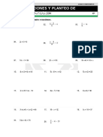 26 Ecuaciones y Planteo de Ecuaciones Cuarto de Primaria