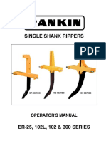 Single Shank Rippers: Operator'S Manual