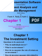 Investment Analysis and Portfolio Management: Frank K. Reilly & Keith C. Brown