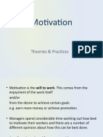 Motivation: Theories & Practices