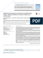 Single Blind Randomised Controlled Trial of GAME Goals Activity Motor Enrichment in Infants at High Risk of Cerebral Palsy 2016 Research in Developmen