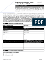 CRS Tax Residency Self Certification Form For Controlling Persons (CRS-CP)