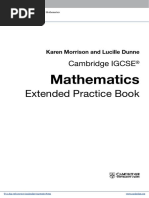 EXTENDED Cambridge Igcse Mathematics Extended Practice Book