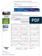 Malaysia Public Holidays & School Holidays 2018 Calendar - One Stop Malaysia