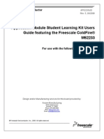 Application Module Student Learning Kit Users Guide Featuring The Freescale Coldfire® M52233