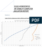 Ens2102 Hydrostatics Maxsurf Stability Computer Simulation Report