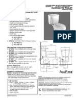 Cadet™ Right Height™ Elongated Toilet: Vitreous China