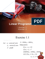 Linear Programming Exercises