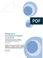 Management Development Program On Network Administration Skills