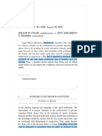 A.C. No. 5499. August 16, 2005. WILSON PO CHAM, Complainant, vs. ATTY. EDILBERTO D. PIZARRO, Respondent