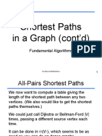 Shortest Paths in A Graph (Cont'd) : Fundamental Algorithms