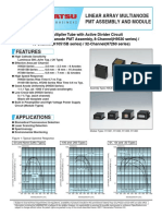 Linear Array Multianode PMT Assembly and Module