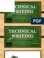 Technical Writing - Style and Language - Villareal Alona F.