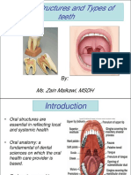 Oral Structures and Types of Teeth: Ms. Zain Malkawi, MSDH