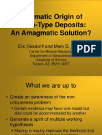 Enigmatic Origin of Carlin Type Deposits An Amagmatic Solution SEEDORF