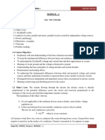 Module 1 - BEE - DC Circuits & Electromagnetic Induction