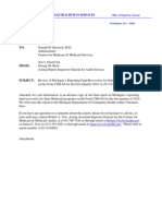 HHS OIG Review of Michigan's Reporting Fund Recoveries For State Medicaid Programs On The Form CMS-64 For The First Quarter 2010