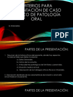 Criterios para Presentación de Caso Clínico de Patología