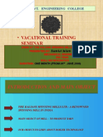 Vacational Training: Seminar