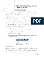 International Finance Assignment (Fin 411) Country: Brazil: Introduction: Brief Country Profile