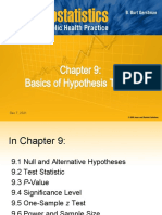 Basics of Hypothesis Testing