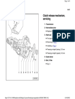 Clutch Release Mechanism, Servicing: 1 - Transmission 2 - Intermediate Piece