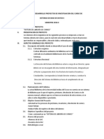 Esquema de Desarrollo Proyecto de Investigacion SBDI