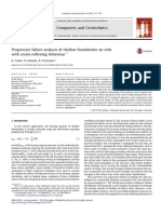 Progressive Failure Analysis of Shallow Foundations On Soils With Strain-Softening Behaviour