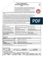 Irctcs E-Ticketing Service Electronic Reservation Slip (Personal User)