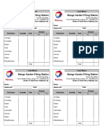 Mango Garden Filling Station Mango Garden Filling Station: Cash Memo Cash Memo