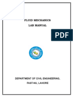 Fluid Mechanics Lab Manual