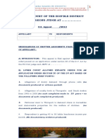 Domestic Violence Case Written Arguments On Behalf of Husband To Question Legality of Orders Passed by Magistrate Ignoring Mandatory Laws PDF