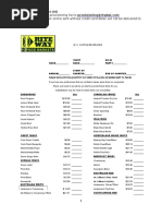 Riteway Beverage List 2014-2015 Any Provisioning Order Online Sent Without Credit Card Detail Will Not Be Delivered To Base