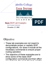 Cabrillo College: Basic BGP Lab Examples