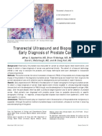 Transrectal Ultrasound and Biopsy in The Early Diagnosis of Prostate Cancer