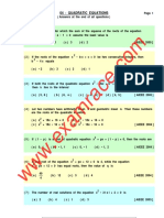 IIT - Quadratic Equations - 1978 - 2005