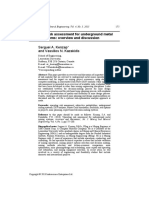 Operating Risk Assessment For Underground Metal Mining Systems - Overview and Discussion