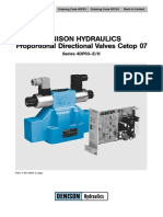 Denison Hydraulics Proportional Directional Valves Cetop 07: Series 4DP03-E/H