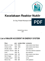 Kecelakaan Reaktor Nuklir: Dr. Eng. Pribadi Mumpuni Adhi