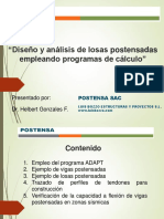 Diseño y Analisis de Losas Postensadas Empleando Programas de CalculoV4